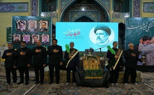 مراسم بزرگداشت رئیس جمهور شهید و شهدای خدمت در قزوین