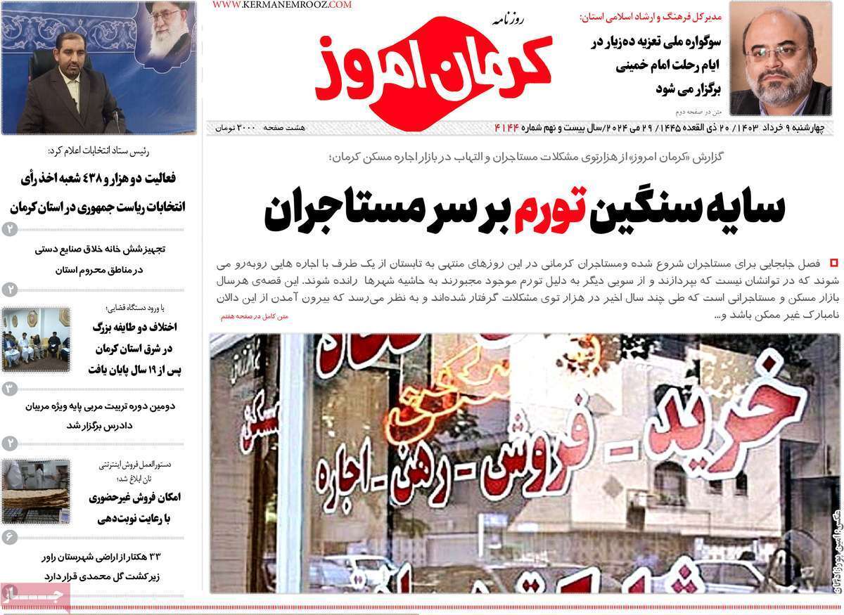 روزنامه کرمان امروز