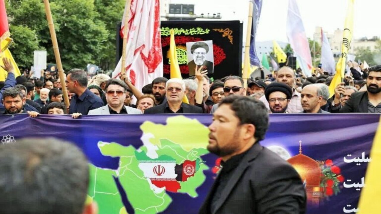 ابراز همدردی اتباع افغانستانی مقیم رباط کریم با مردم ایران + فیلم