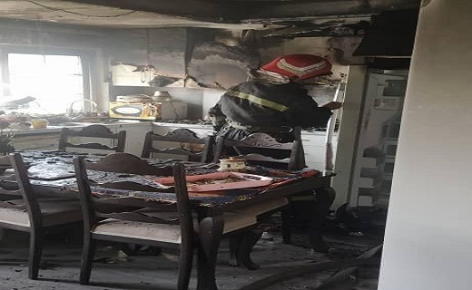 نجات پسربچه تنها از آتش سوزی یک خانه در رشت