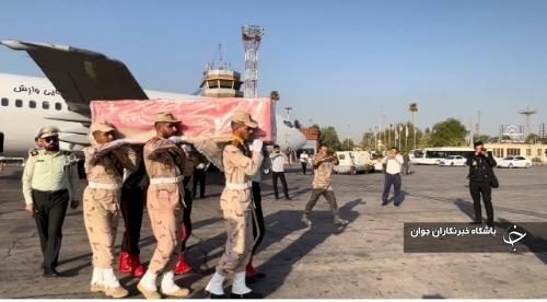 ورود پیکر شهید حمله اشرار مسلح به صندوق انتخابات در سیستان و بلوچستان به خوزستان