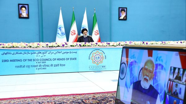 شهید رئیسی در بیست و سومین نشست سازمان همکاری شانگهای