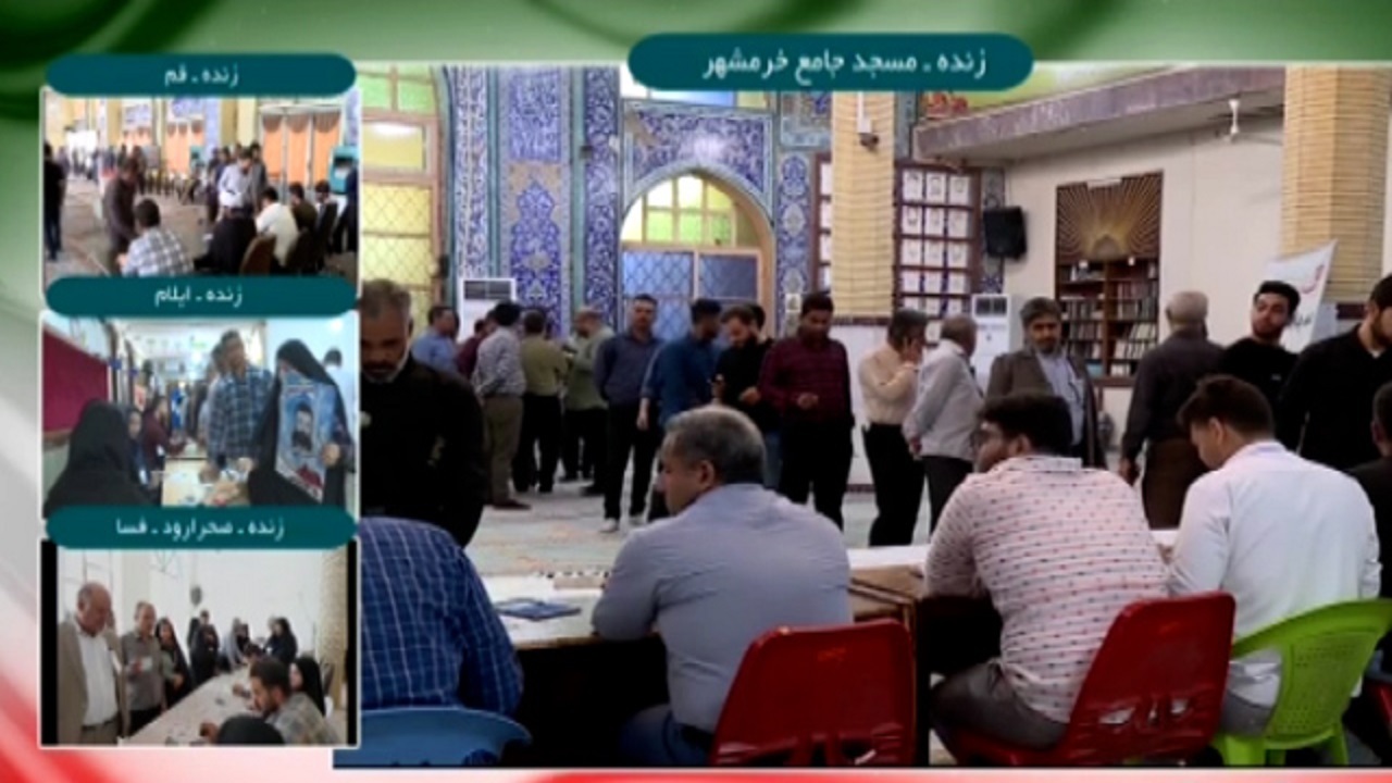 حضور مردم در پای صندوق‌های رای در دور دوم انتخابات ریاست جمهور