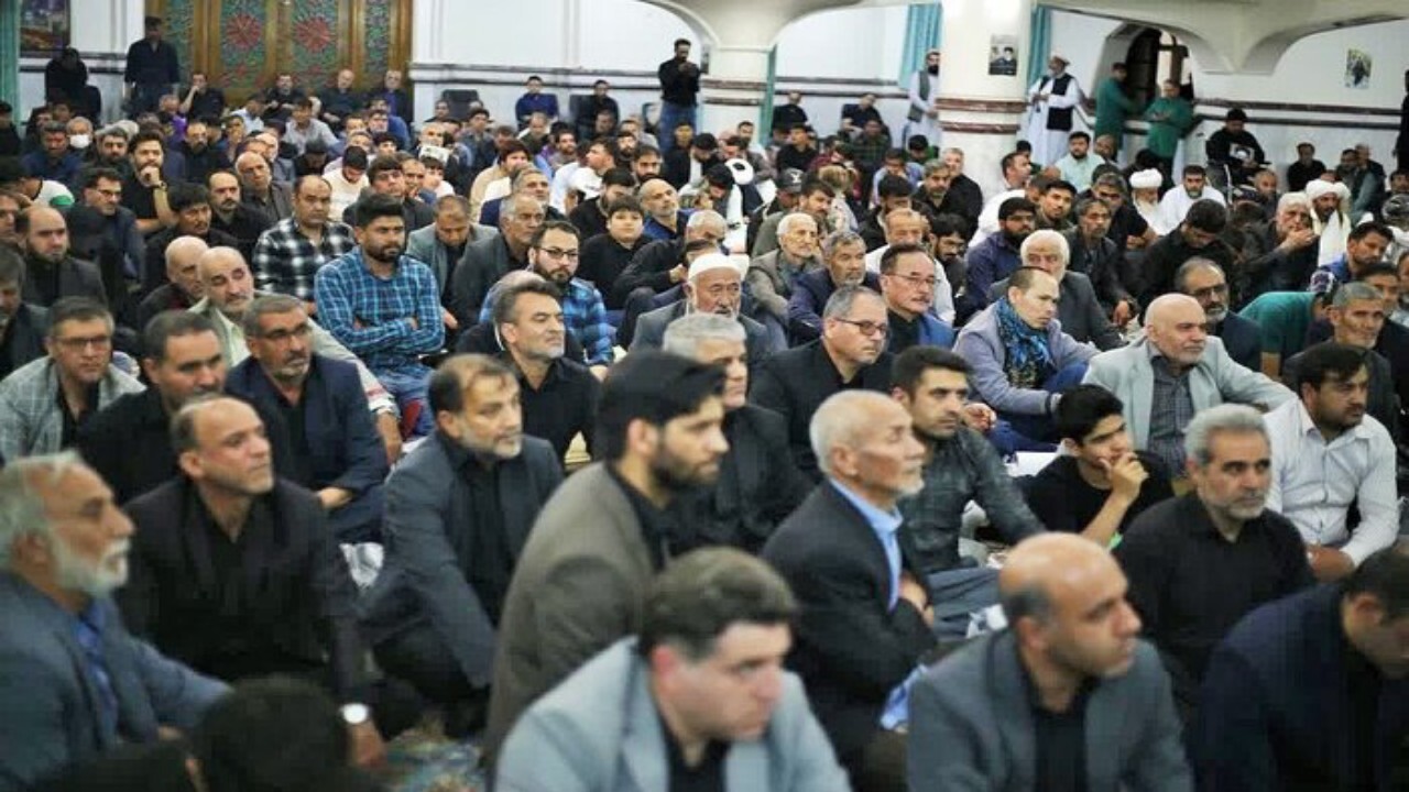 مراسم چهلم شهدای خدمت در مشهد + فیلم