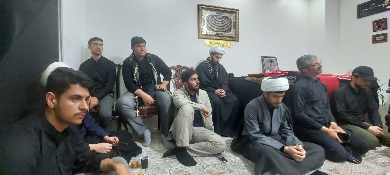 مراسم عزاداری ماه محرم در منزل شهید