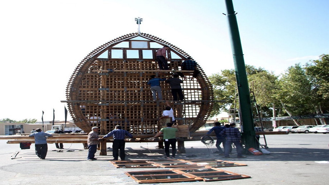 برگزاری مراسم سنتی نخل بندی در مهریز