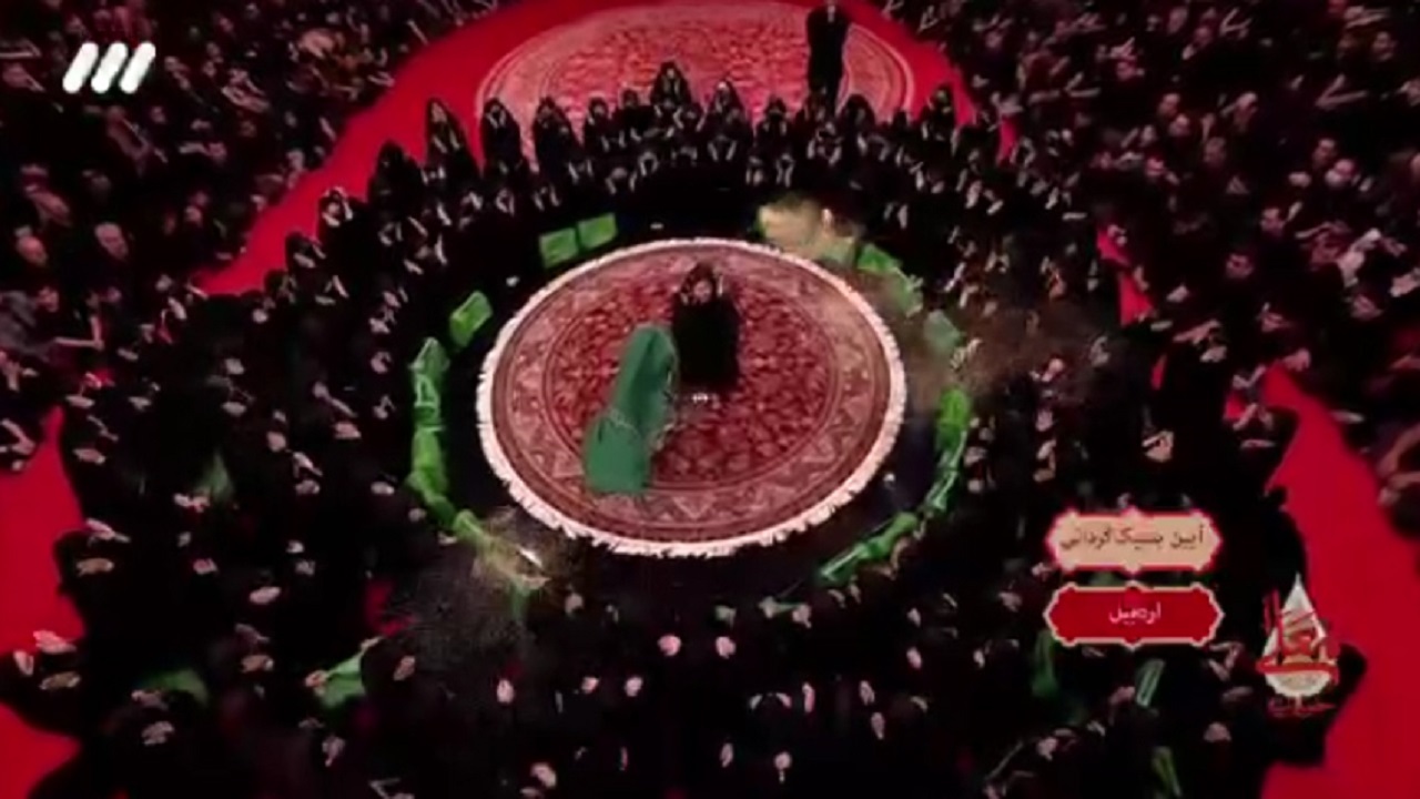عزاداری سوزناک دختر بچه در «حسینیه معلی» + فیلم