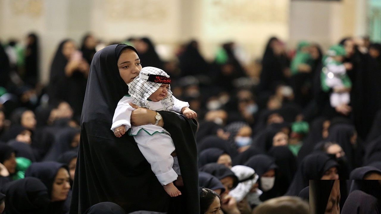مراسم شیرخوارگان حسینی در حرم بانوی کرامت برگزار می‌شود