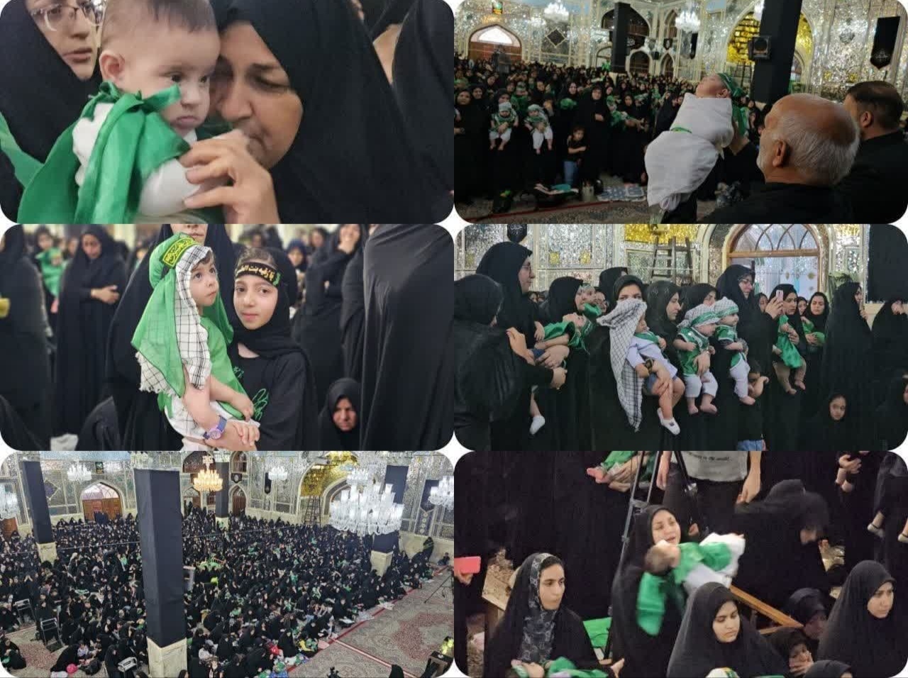 هم‌نوایی شیرخوارگان حسینی با کوچک‌ترین سرباز کربلا