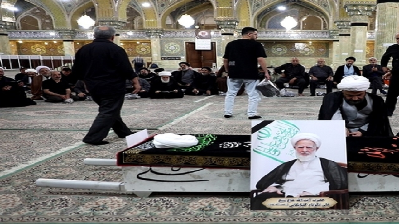 پیکر عضو فقید جامعه مدرسین در حرم حضرت معصومه(س)آرام گرفت