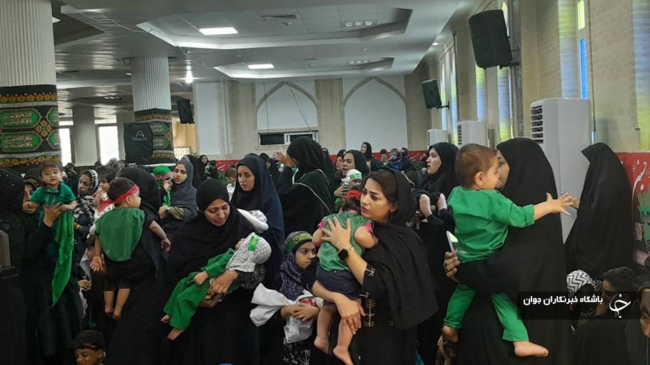 مراسم شیرخوارگان حسینی در هرمزگان +عکس وفیلم