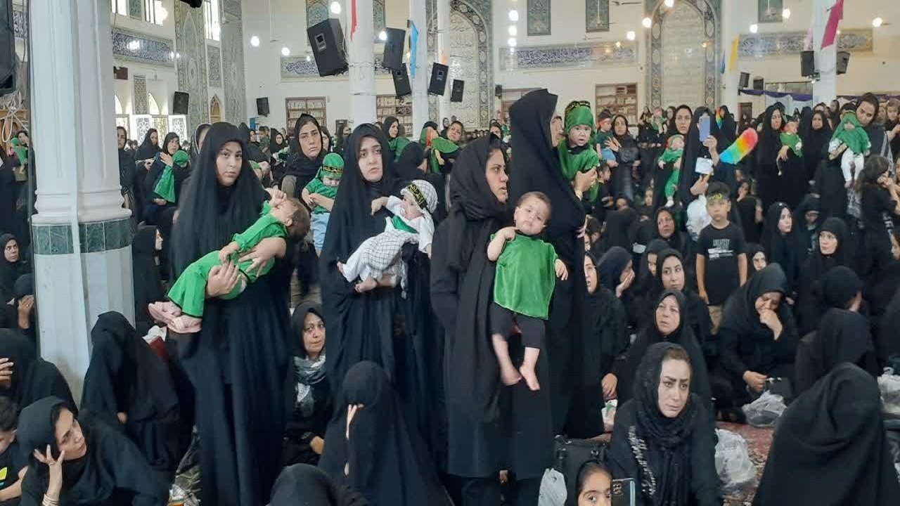 بخش‌هایی از همایش شیرخوارگان حسینی در شهر‌ها و روستا‌های خراسان جنوبی