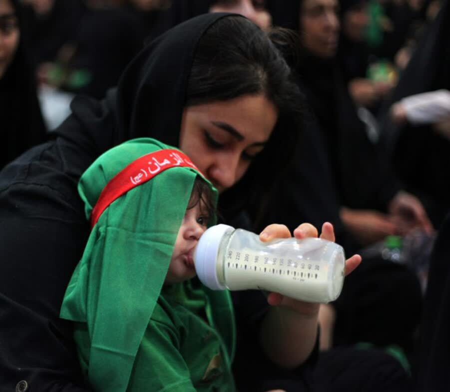 گوشه هایی از مراسم شیرخوارگان حسینی در لارستان