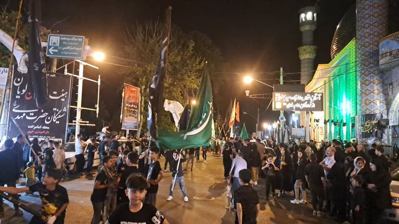 گزارش تصویری از دسته‌های عزاداری مردم خوی در دهه اول محرم