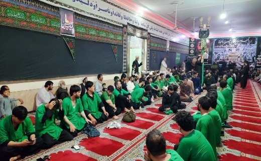 برگزاری مراسم علم کشی در لشکرگاه