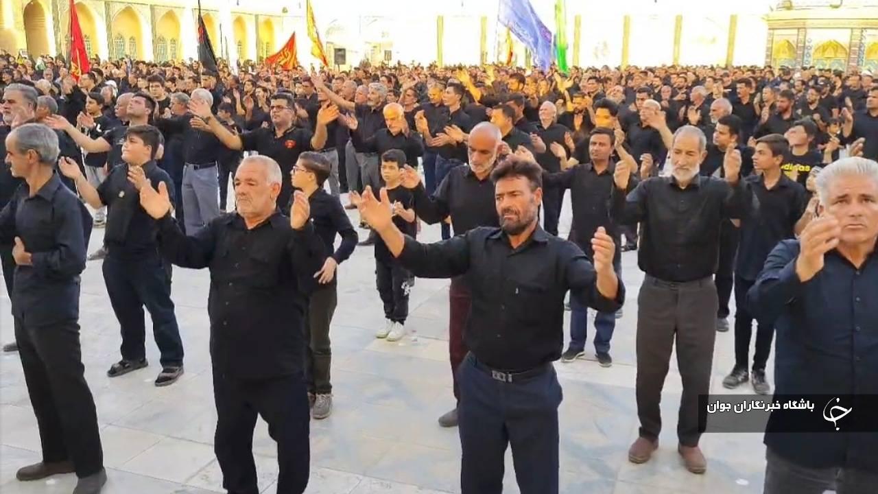 همایش هیئات سینه زنی در امامزاده محمد صالح انار + فیلم