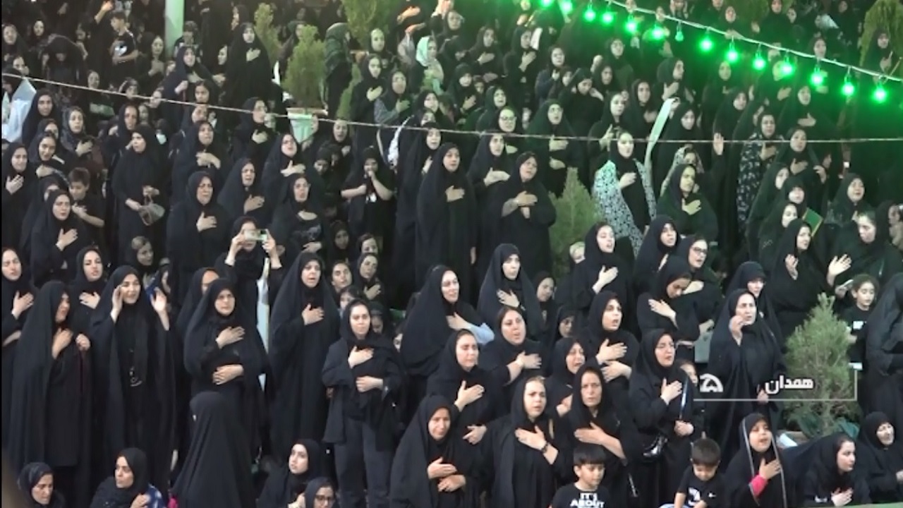 عشق و ارادات بانوان همدانی در شب تاسوعای حسینی