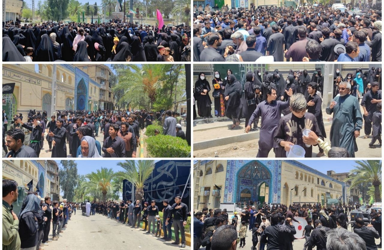 سیستان و بلوچستان عزادار علمدار کربلا شد +فیلم و تصاویر