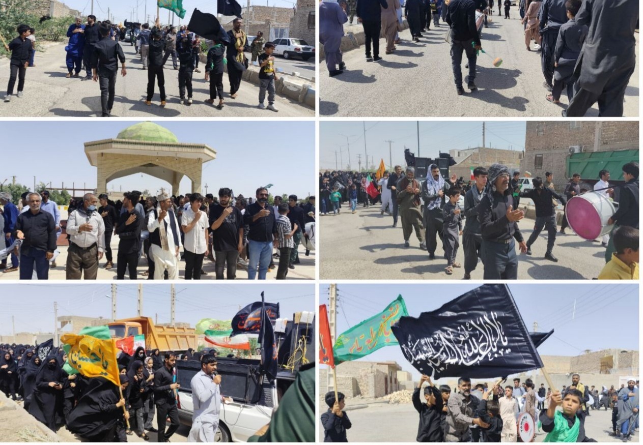 سیستان و بلوچستان عزادار علمدار کربلا شد +فیلم و تصاویر