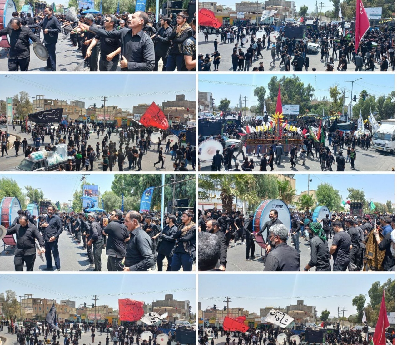 سیستان و بلوچستان عزادار علمدار کربلا شد +فیلم و تصاویر