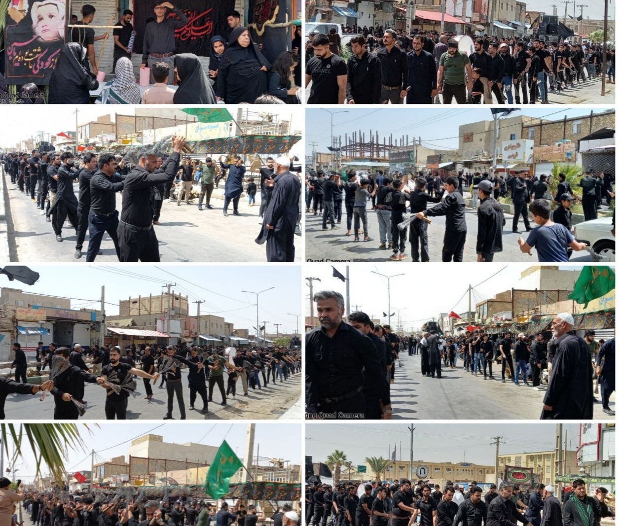 سیستان و بلوچستان عزادار علمدار کربلا شد +فیلم و تصاویر