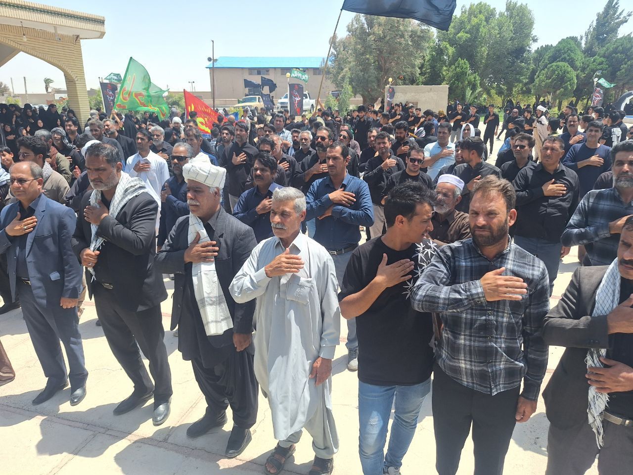 سیستان و بلوچستان عزادار علمدار کربلا شد +فیلم و تصاویر