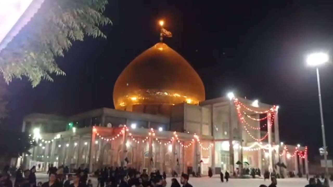نگاهی به عزاداری‌های حسینی در امامزاده قاسم (ع) آران و بیدگل + فیلم