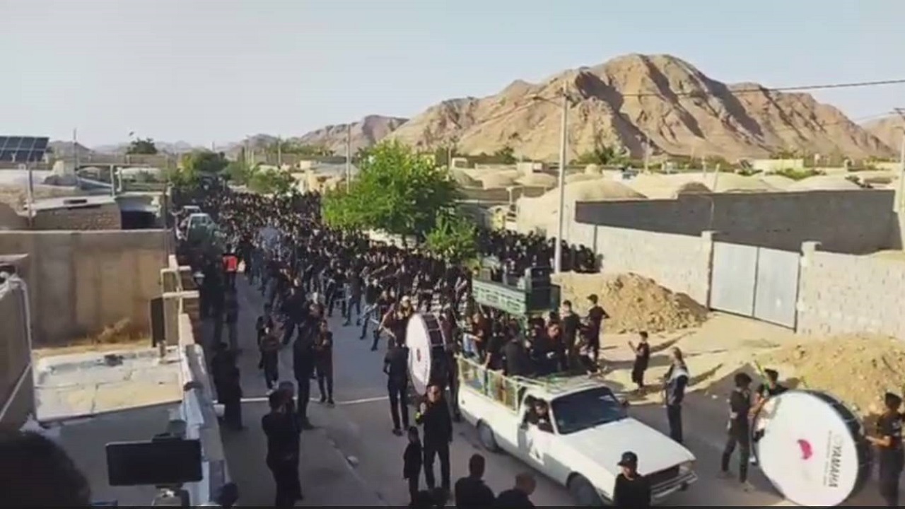 اجتماع عزاداران حسینی در روستای ده محمد + فیلم