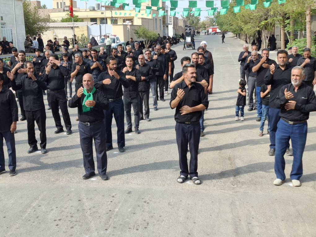 برگزاری تجمع عزاداران حسینی (ع) امین شهر در روز تاسوعا