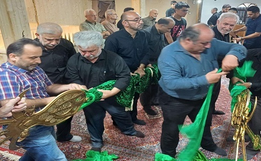 آیین علم بندی عزای حسینی