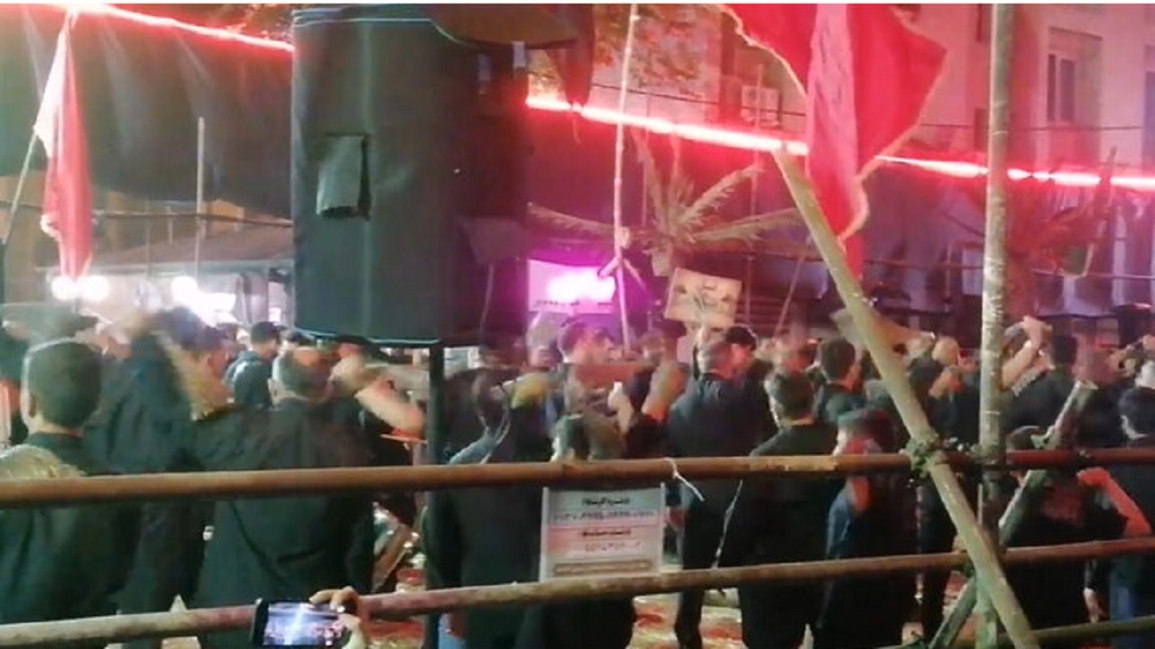 حال و هوای سوگواران حسینی در شب عاشورا + فیلم