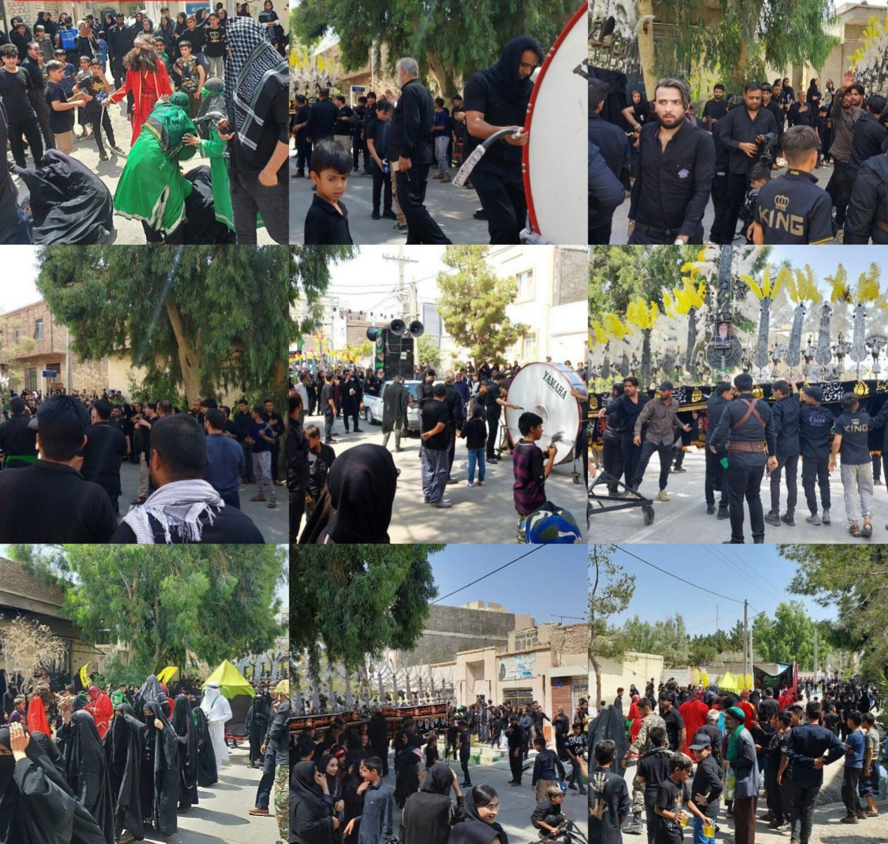 لبیک یا حسین در روز عاشورا در سیستان وبلوچستان طنین انداز شد/اقامه نماز ظهر عاشورا +فیلم و تصاویر