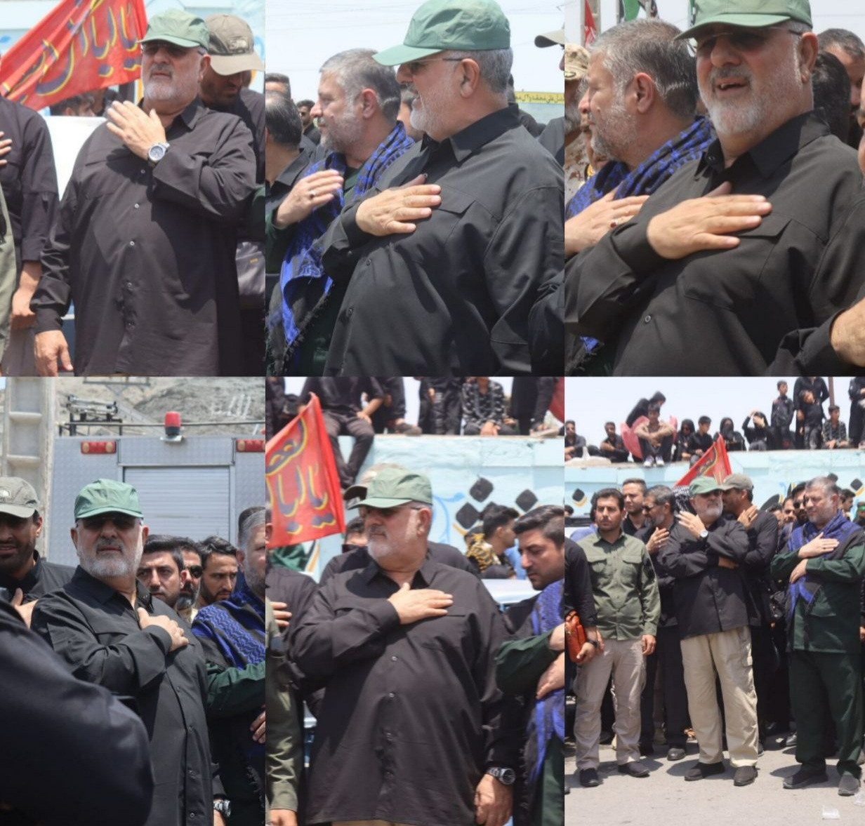 لبیک یا حسین در روز عاشورا در سیستان وبلوچستان طنین انداز شد/اقامه نماز ظهر عاشورا +فیلم و تصاویر