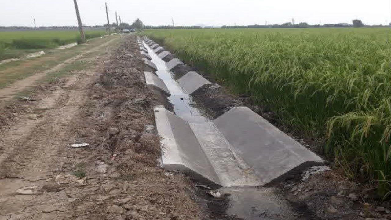 احداث ۳۵۰ متر لاینینگ و پوشش بتنی در شهرستان بابلسر