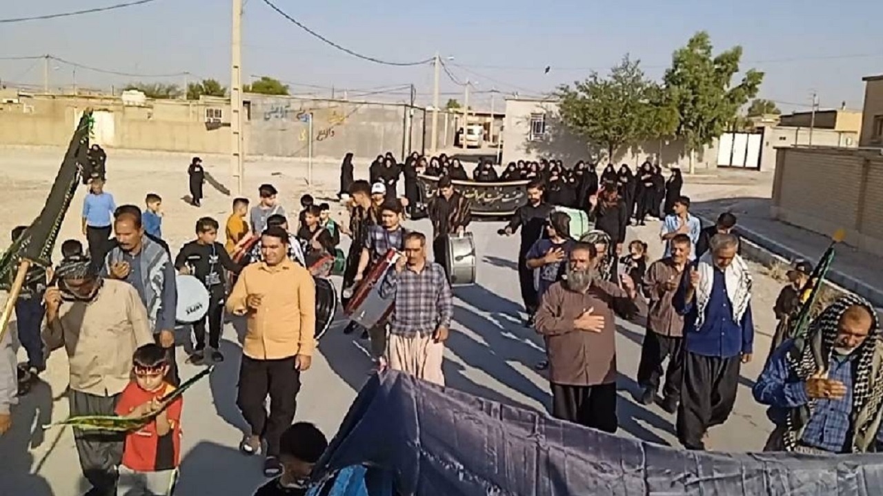 روستای مرزی چنگوله میزبان عزاداران عاشورای حسینی شد + فیلم