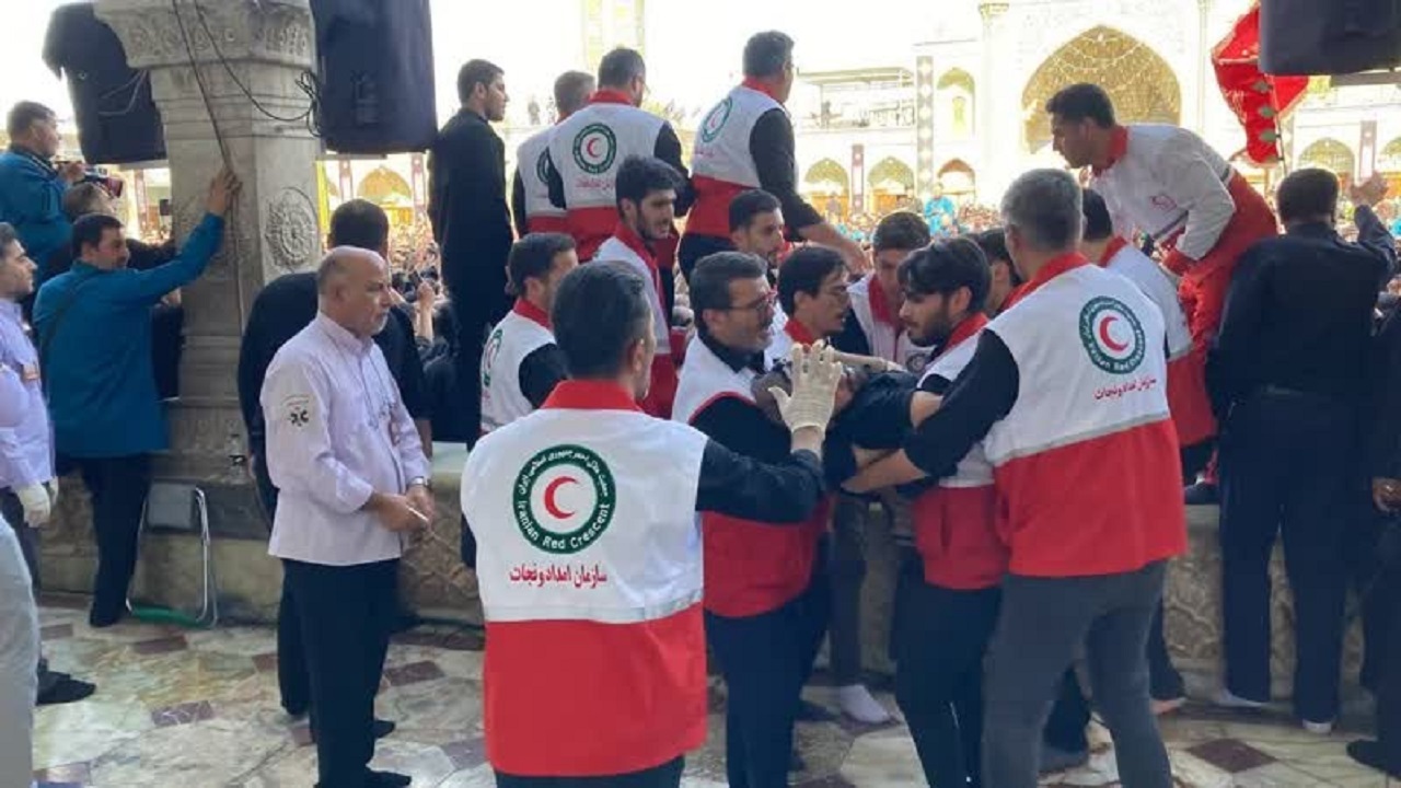 بهره مندی ۲۷۶ عزادار حسینی از خدمات امدادی و درمانی هلال احمر قم