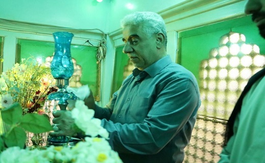 غبارروبی حرم آقا سیدجلال الدین اشرف (ع) + تصاویر