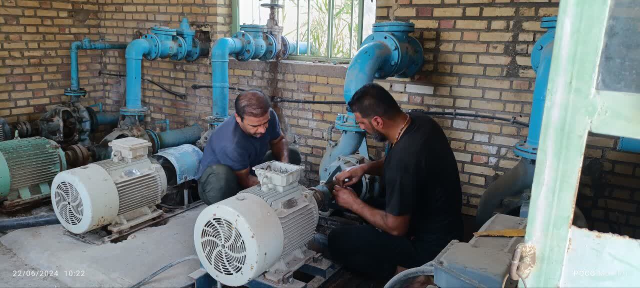اورهال موتورخانه تاسیسات آبرسانی صالح شهر در دستور کار قرار گرفت