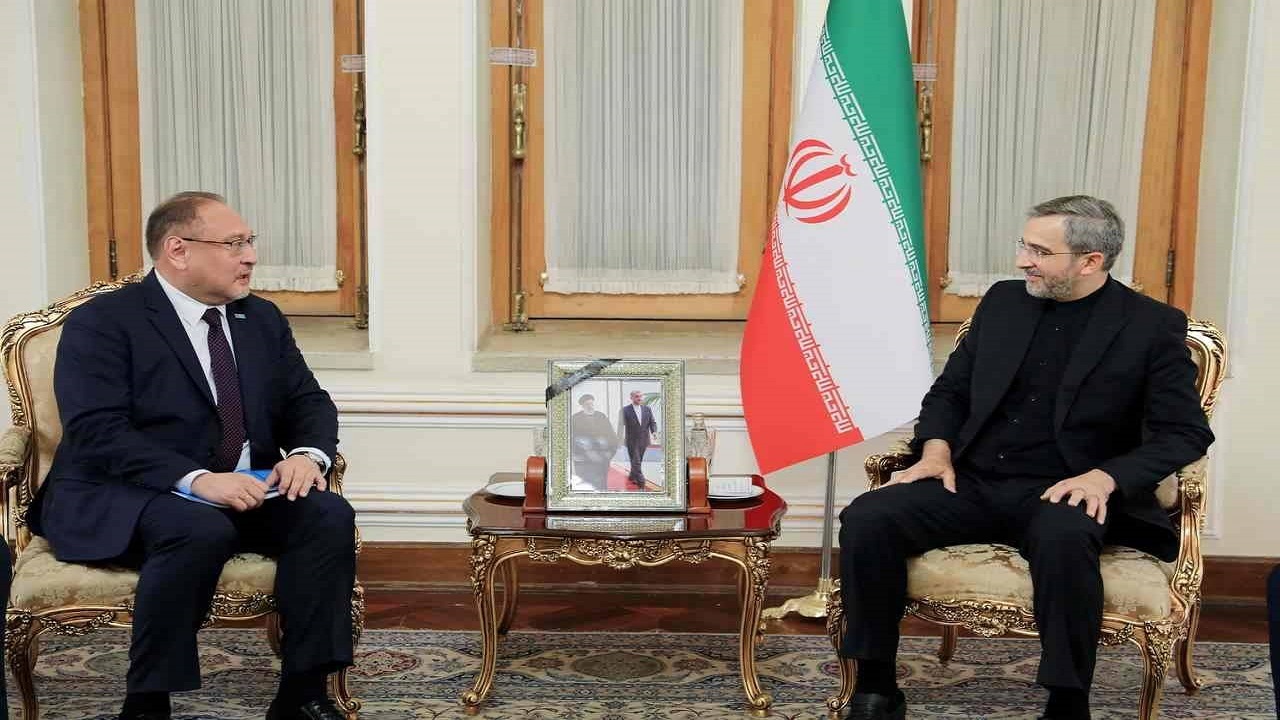 دیدار فرستادگان ویژه قزاقستان و سنگاپور با علی باقری