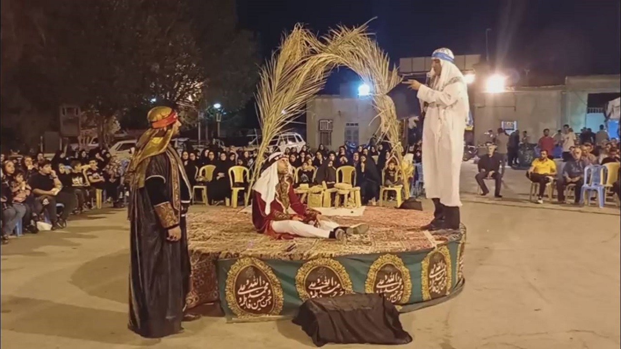 مراسم تعزیه خوانی و کاروان اسرای دشت کربلا در شهرضا به روایت شهروندخبرنگار