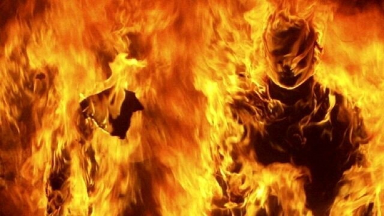آتش سوزی در منطقه ری زمین جاده چالوس+ فیلم