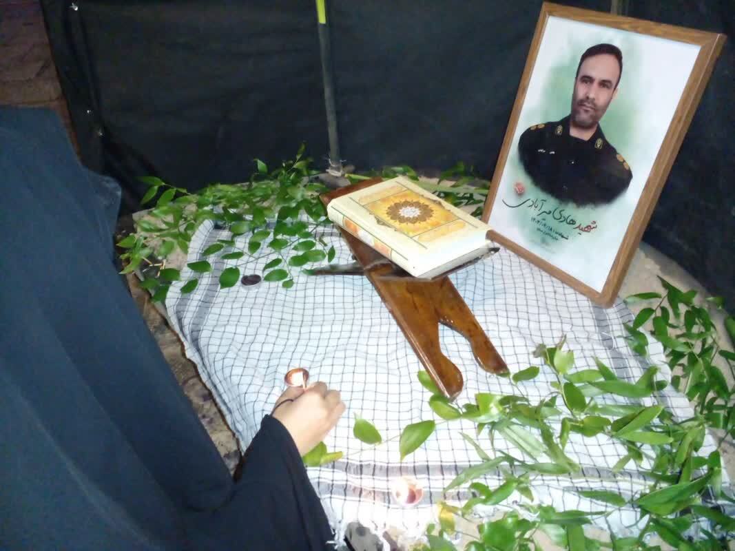 مراسم ادای احترام به سردار شهید هادی میرآبادی