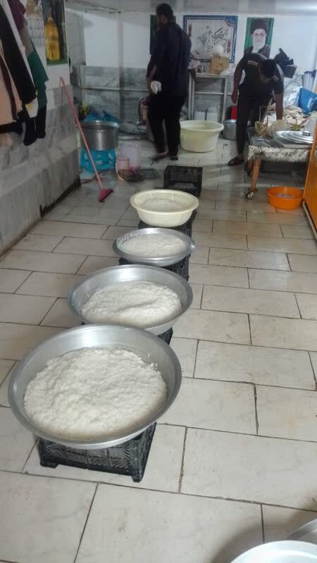 پخت برنج نذری