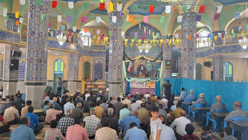 مراسم عید ولایت در مسجد جامع کوهبنان برگزار شد