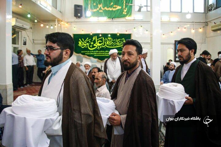عمامه گذاری به دست مراجع تقلید در قم