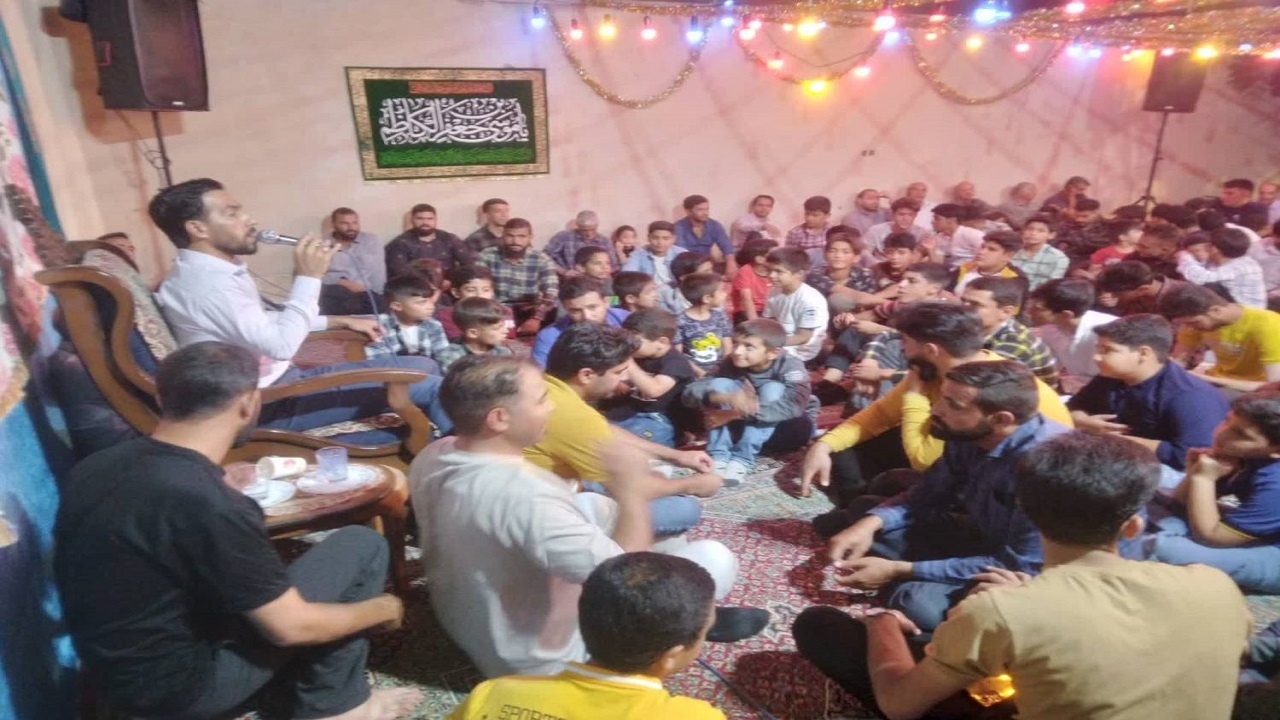 برگزاری مراسم جشن میلاد حضرت موسی بن جعفر (ع) در کاظم آباد + فیلم و تصاویر
