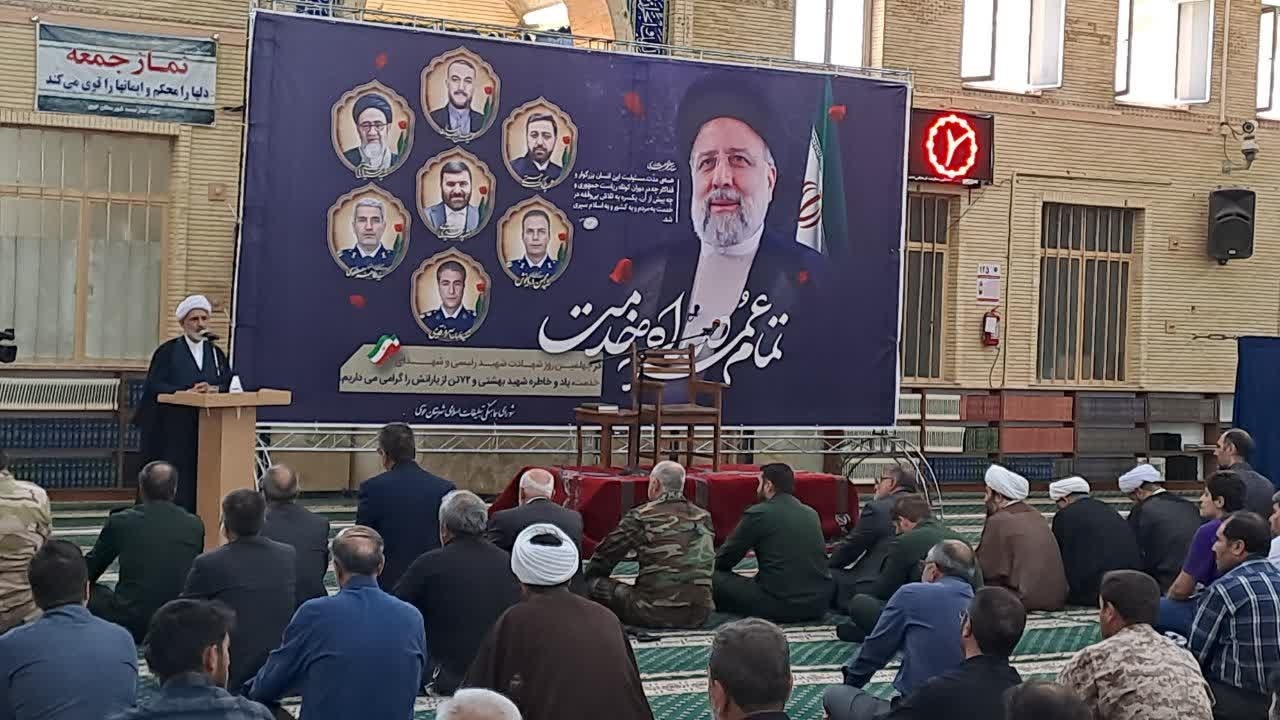 تصاویری از مراسم چهلم شهید آیت الله رئیسی و همراهانش در خوی