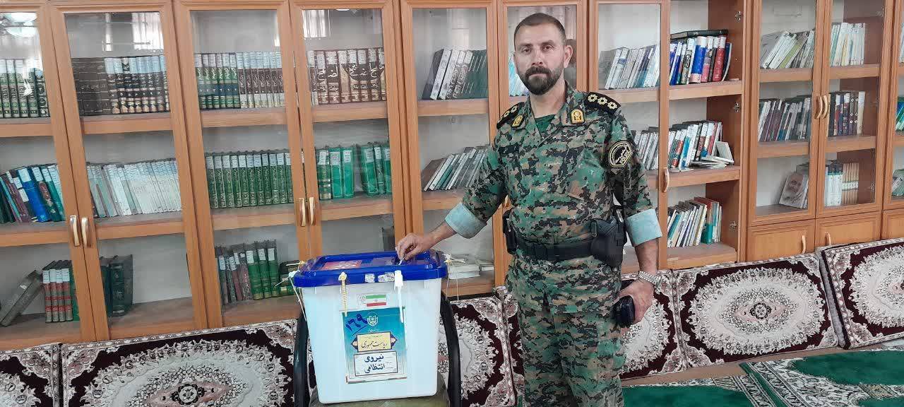 حضور نیروی انتظامی نیشابور در مراسم انتخابات ریاست جمهوری