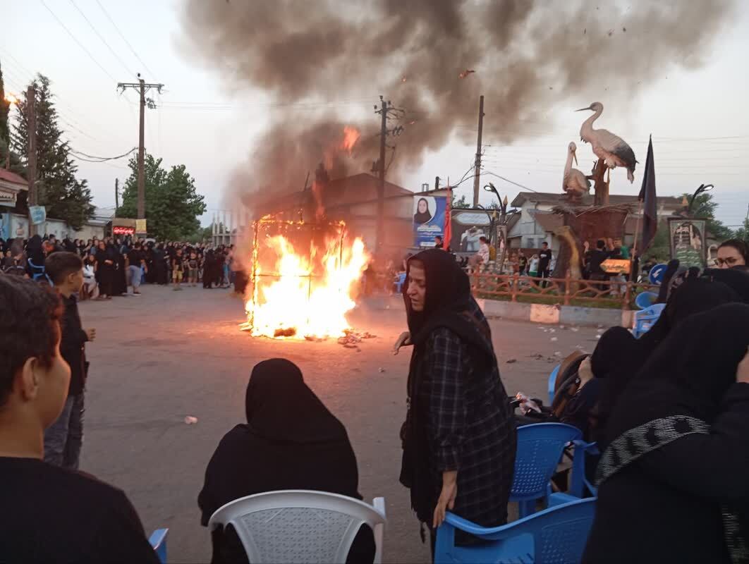 خیمه سوزان در عصر عاشورا
