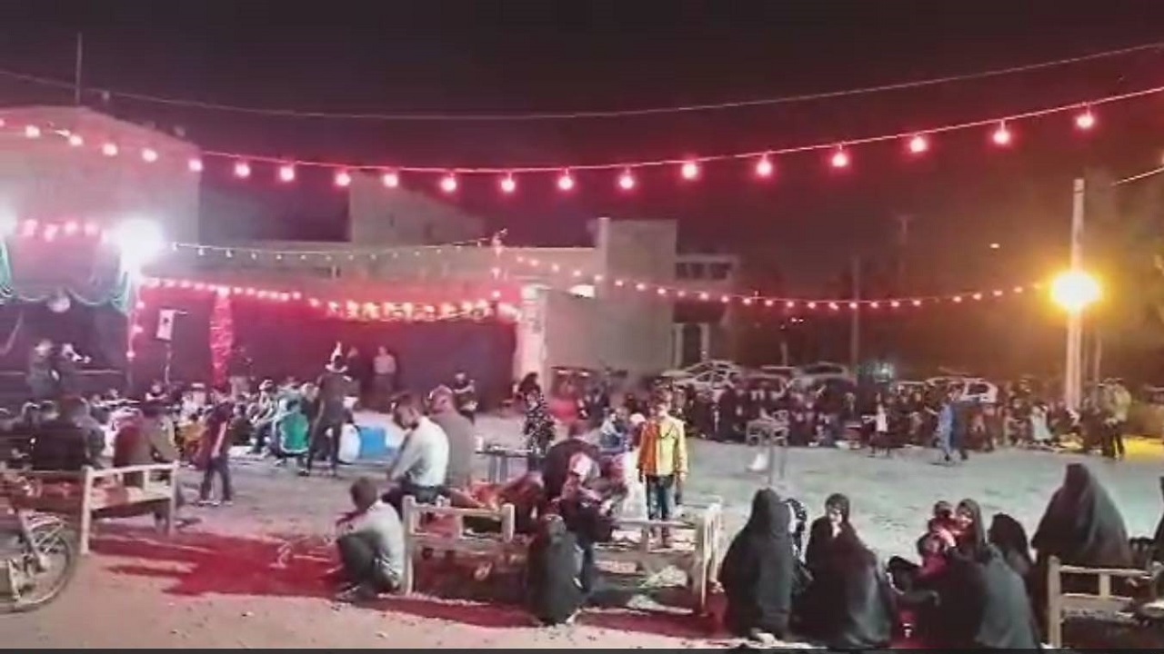 برپایی موکب و مراسم سوگواری دهه چهارم محرم در شهرک رسالت آران و بیدگل + فیلم